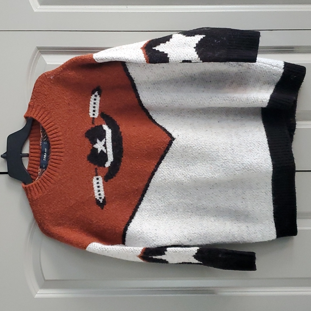 Zara sold out cowboy hat sweater sz S